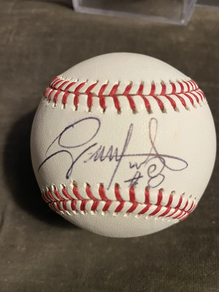 GERARDO PARRA ARIZONA DIAMONDBACKS / GIGANTES DE SAN FRANCISCO FIRMADO OML BÉISBOL Foto 1 de 1