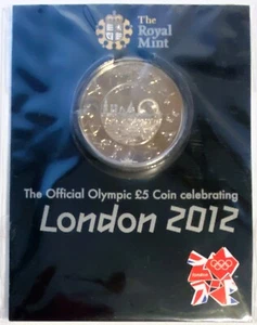 Moneda olímpica oficial de 5£ The Royal Mint que celebra Londres 2012 - Imagen 1 de 2