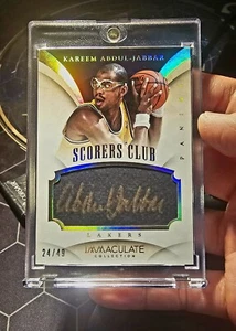Kareem Abdul Jabbar 2013' IMMACULATE ELITE SCORERS CLUB AUTO /49! SSP! HOF 🔥 - Picture 1 of 5
