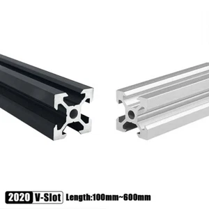 2020 V-slot Aluminum Profile Extrusion 100-600mm Linear Rail for CNC 3D Printer - Picture 1 of 22