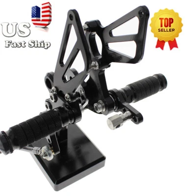 For Suzuki GSX1300R HAYABUSA 1999-12 2000 2001 Black Footpegs Rearsets Foot Pegs - Изображение 1 из 4