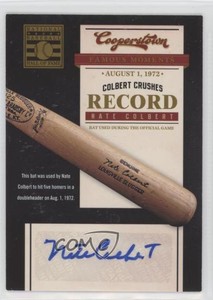 2012 Panini Cooperstown Famous Moments Signatures Nate Colbert #9 Auto