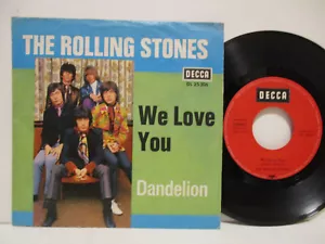 THE ROLLING STONES 7" : We Love You / Dandelion = 1967 - Picture 1 of 2