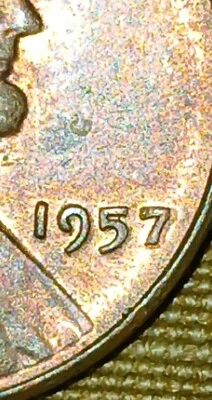 1957 Lincoln Wheat Cent Doubled Die Obverse Very Rare!!! - Image 1 of 4