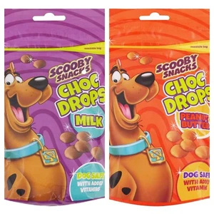 Scooby Snacks Choco Drops 200g Dog Treat Milk / Peanut Butter Scooby Doo - Picture 1 of 5
