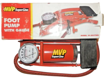 Bomba de aire manual de pie MVP SuperLine con medidor - Modelo W-2037WM - Usada Foto 1 de 4