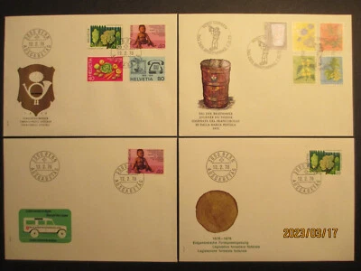 Switzerland ~ 1975 special postage - & Others - First Day Covers x 4 off - Image 1 of 4