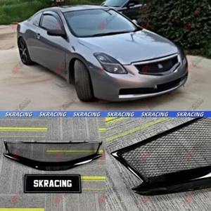 Malla de rejilla de parachoques delantero negro brillante/fibra de carbono para Nissan Altima Coupe 08-09 - Imagen 1 de 29