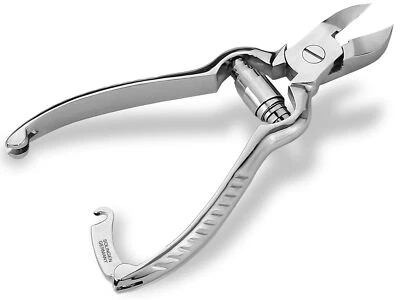 Nagelzange aus Solingen Edelstahl Nagelschere Pufferfeder Fußnagelzange 14 cm - Bild 1 von 4