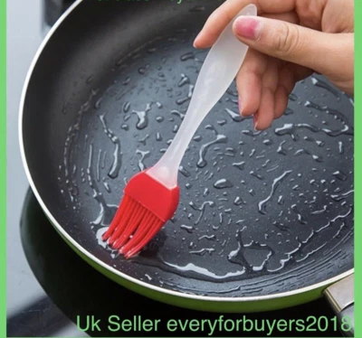 Baking Oil Brush Silicone Cooking Butter Basting Pastry BBQ Barbecue Brushes New - Image 1 of 4