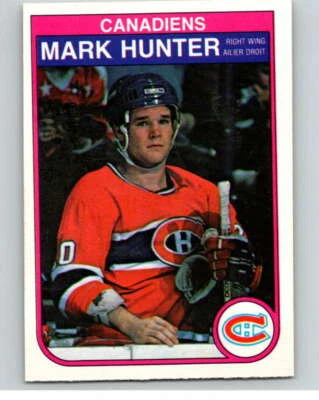 1982-83 O-Pee-Chee #185 Mark Hunter  RC Rookie Montreal Canadiens V58379 - Image 1 of 2