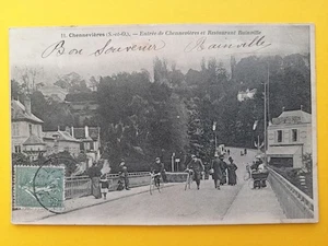 CPA 1905 à Mme DEBRIVES, MONACO - Entrée de CHENNEVIÈRES et RESTAURANT BAINVILLE - Photo 1/2