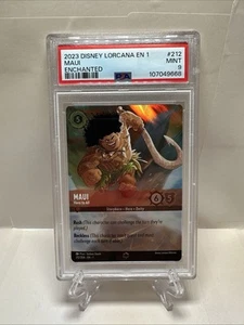 Lorcana First Chapter Maui Hero to All Enchanted Card #212/204 PSA 9 - Imagen 1 de 3
