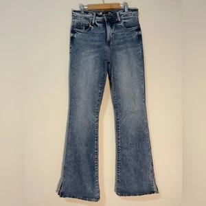 Kut from the Kloth Womens Jeans Sz 4 Blue Ana High Rise Fab AB Flare Denim - Picture 1 of 10