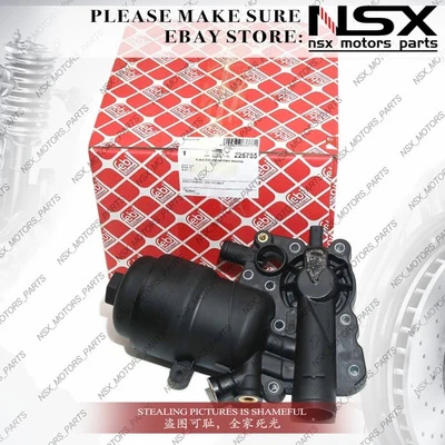 FEBI Engine Oil Filter Housing For 13-16 Audi Q7 Q5 A5 A6 A7 Quattro 3.0L Diesel - Imagem 1 de 4