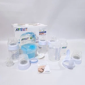 Philips Avent Bottle Set Natural Newborn Starter Gift Set Pacifiers Brush - Picture 1 of 17