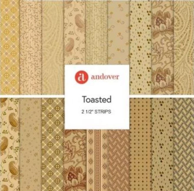 Rollo de gelatina - Tela de algodón tostada Jo Morton Andover Quilter Precuts M530.44 Foto 1 de 1