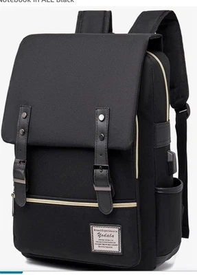 YODALA vintage laptop backpack unisex , computer backpack USB charging port - Image 1 of 4