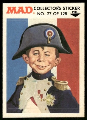 1983 MAD Magazine Collectors Sticker Fleer Alfred E Neuman VTG #27 - Image 1 of 2