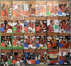 NOTTINGHAM FOREST FC 1997 1998 Nr COMPLETE SEASON FOOTBALL PROGRAMME COLLECTION - Picture 1 of 1