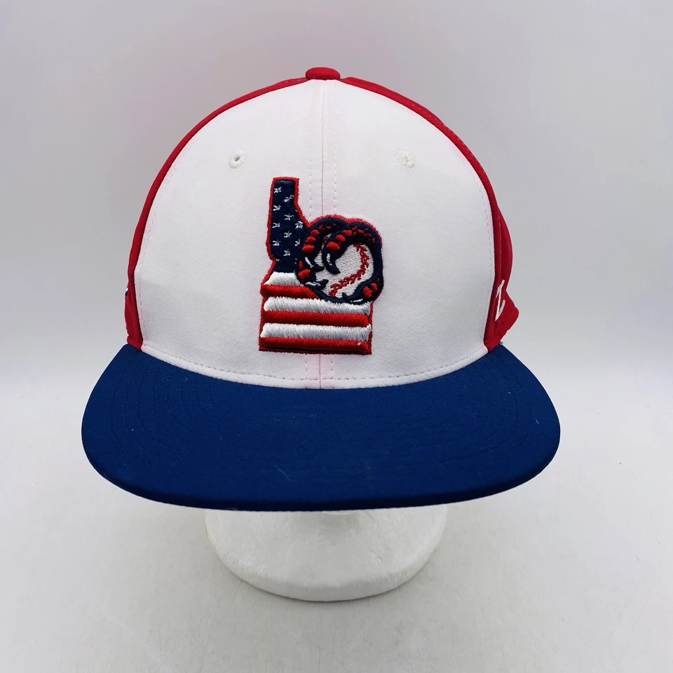 Boise Hawks MiLB Fitted Hat Size 7 7/8 Northwest League Zephyr Red White Blue - Image 1 of 4