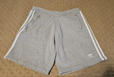Pantalones Cortos Adidas Originales Esenciales Para Hombre L Gris Logo Trifolio Foto 1 de 4