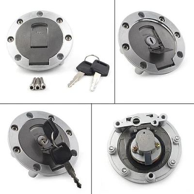 Gas Fuel Tank Cap with Lock Keys Fit Yamaha FZR250 FZR400 FZR750 FZR1000 — 第 1/4 张图片