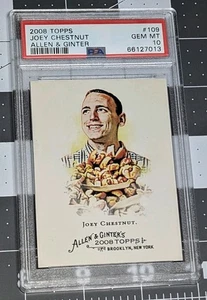 2008 Topps Allen & Ginter #109 Joey Chesnut Rookie RC PSA 10 Gem Mint 🌭 🌭 🌭 - Bild 1 von 2