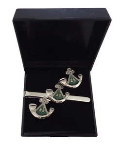 Oxfordshire and Buckinghamshire Light Infantry Cufflinks & Tie Clip Set - Picture 1 of 1