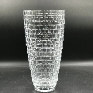 Mikasa Kristall Palazzo 12" Korbgeflecht Muster Vase groß - Bild 1 von 8