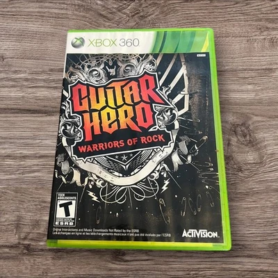 Guitar Hero: Warriors of Rock (Microsoft Xbox 360) PROBADO CIB (Agua DMG ART) Foto 1 de 4
