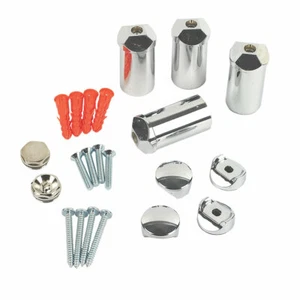 Original Kudox Chrom Handtuchheizkörper Halterungen UK-NSSF - Bild 1 von 3