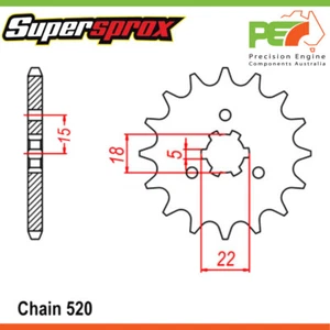 Brand New * Supersprox * Front Sprocket To suit KAWASAKI KX125 125cc - Bild 1 von 4