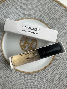 Amouage Día woman Perfume Sample Glass Spray Eau De Parfum 2 mL In A Box. Travel - Picture 1 of 1