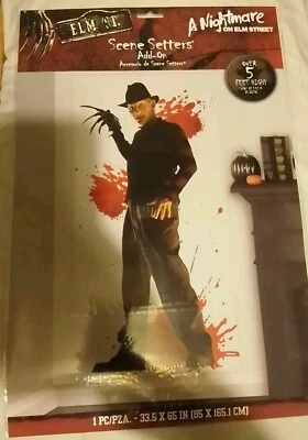 1.65m Nightmare on Elm Street Freddy Krueger Party Halloween Scene Setter, 5feet - Image 1 of 2