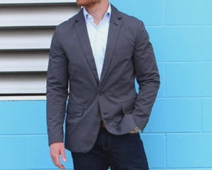 2023 J CREW Gray Striped Sport Coat XS Cotton - Picture 1 of 6