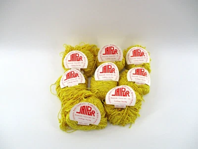 Lot of 8 Jaipur #21 Yellow Cotton Viscose 50Gr | 77Yds Naturgarne Marker - Image 1 of 3