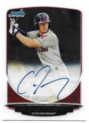 2013 Bowman Chrome Draft CLINT FRAZIER #BCA-CF  Autograph Indians/Yankees - Image 1 of 2