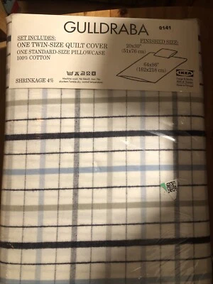 IKEA TORTA Twin Size Quilt Cover & Standard Pillow Sham Polka Dots Circle - Image 1 of 4