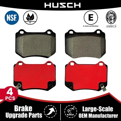 Rear Carbon Fiber Ceramic Brake Pads for Subaru WRX STI 2018-2021 - Image 1 of 4