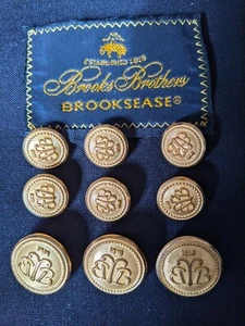Brooks Brothers Sheep Loro Gold Set 15mm & 20mm Jacket Replacement Buttons  - Picture 1 of 5