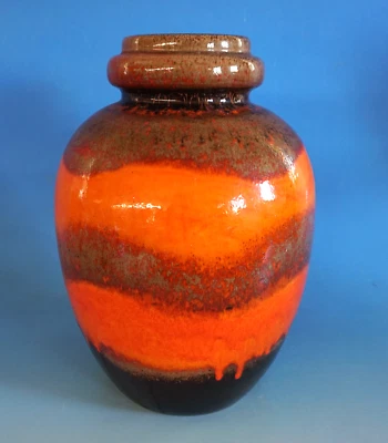 WGP Vintage Scheurich Keramik Vase Bodenvase Fat Lava Pop Panton 42cm (F025-242) - Bild 1 von 4