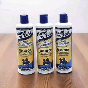 3-PK MANE n' TAIL DEEP MOISTURIZING SHAMPOO For Dry, Damaged Hair 12 OZ EA - Picture 1 of 9