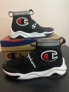 Size 5.5Y- Men’s Black Champion Rally Pro Shoes Used With Box, A6 - Picture 1 of 7