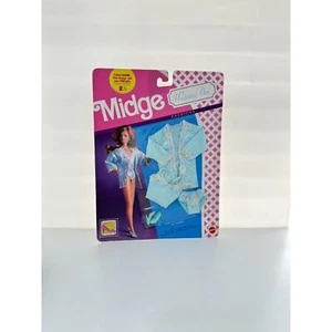 1990 Midge Wedding Day Fashions Teal Floral Honeymoon Outfit Mattel 9631 - Picture 1 of 4