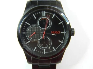 EXCELLENT CONDITION FINE HUGO BOSS QUARTZ MENS WATCH - NEW BATTERY - RUNS GREAT - Picture 1 of 14