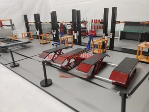1/18 Diorama Car Garage Workshop Maintenance Repair Prop Scene Display Model Toy - Picture 1 of 29