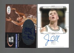 2000 JASON COLLIER ROOKIE AUTO SAGE BRONZE 618/650 & SP TOP PROSPECTS 1977-2005