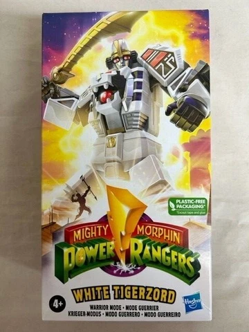 Power Rangers Mighty Morphin White Tigerzord Warrior Mode Action Figure Cover
