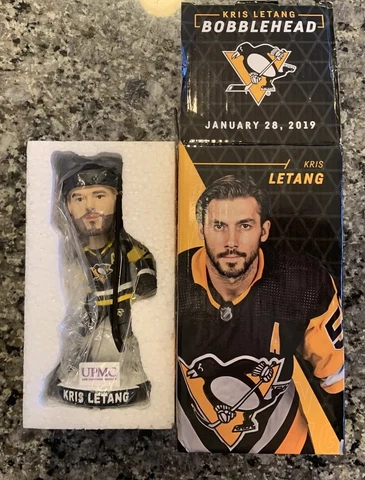 Kris Letang Pittsburgh Penguins NHL Bobblehead SGA PPG Paints 1/28/19 NIB Cover